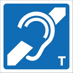 Induction Loop Sign Stickers (Pair)