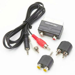 Phono phone combo lead & scart plug